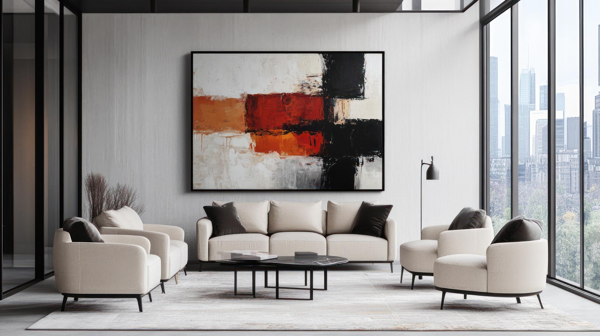 Pomysły na dekoracje z abstrakcyjnymi obrazami na płótnie w 2025 roku