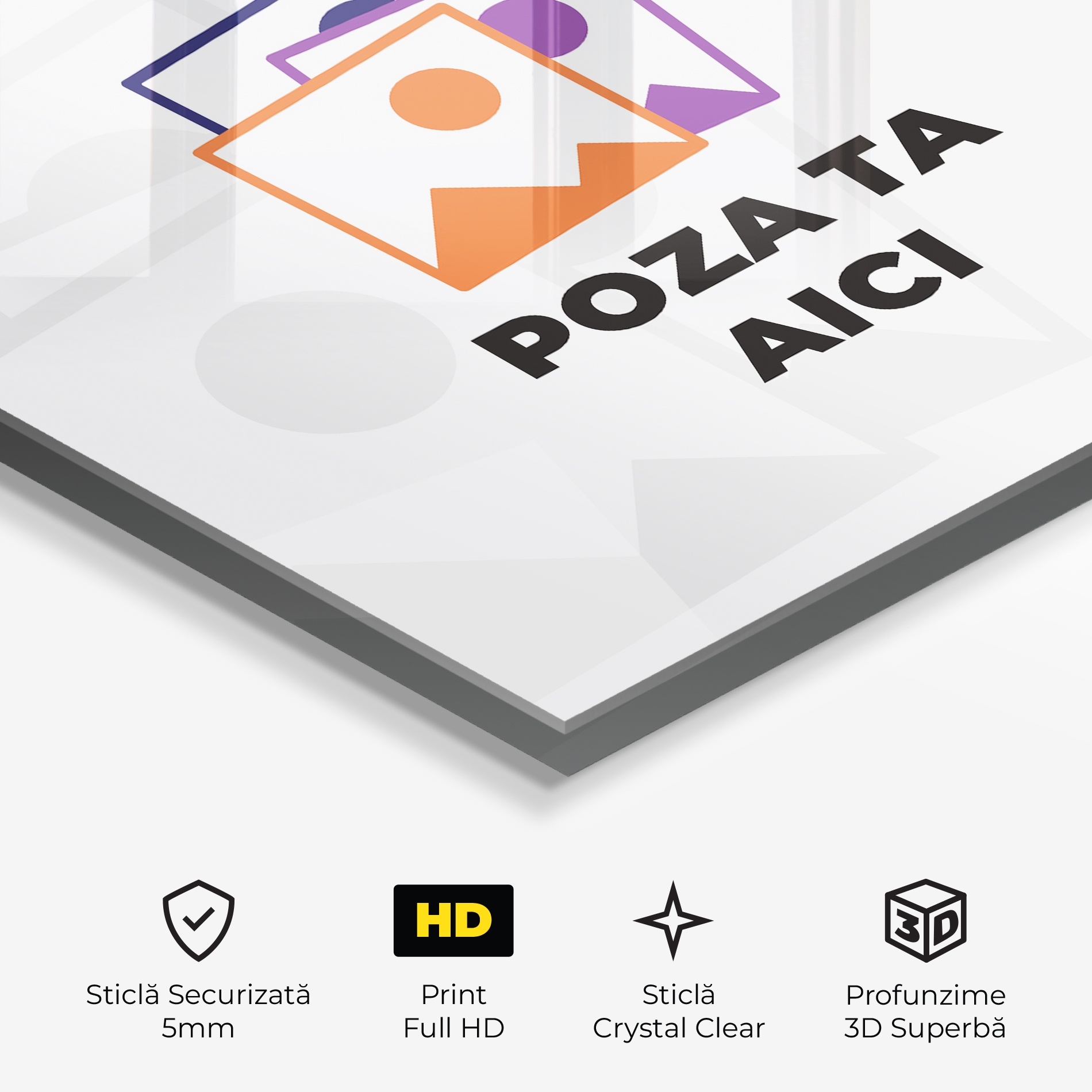 Materiały: personalizowany obraz na szkle