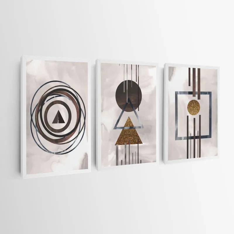 Obraz Multicanvas Greybstract Set mockup 0