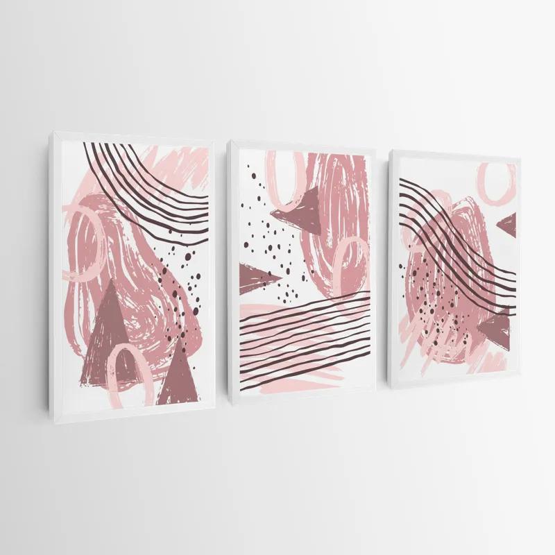 Obraz Multicanvas Pink Set mockup 0