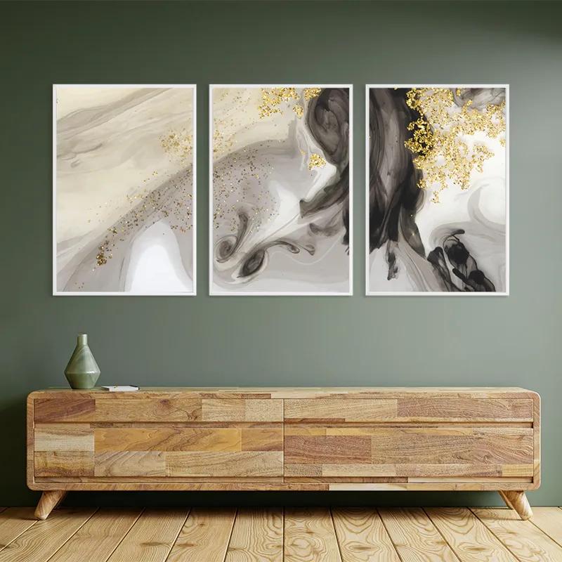 Obraz Multicanvas Cream Glitter Set mockup 2