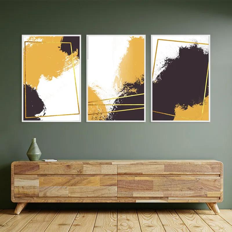 Obraz Multicanvas Gold Square Set mockup 2