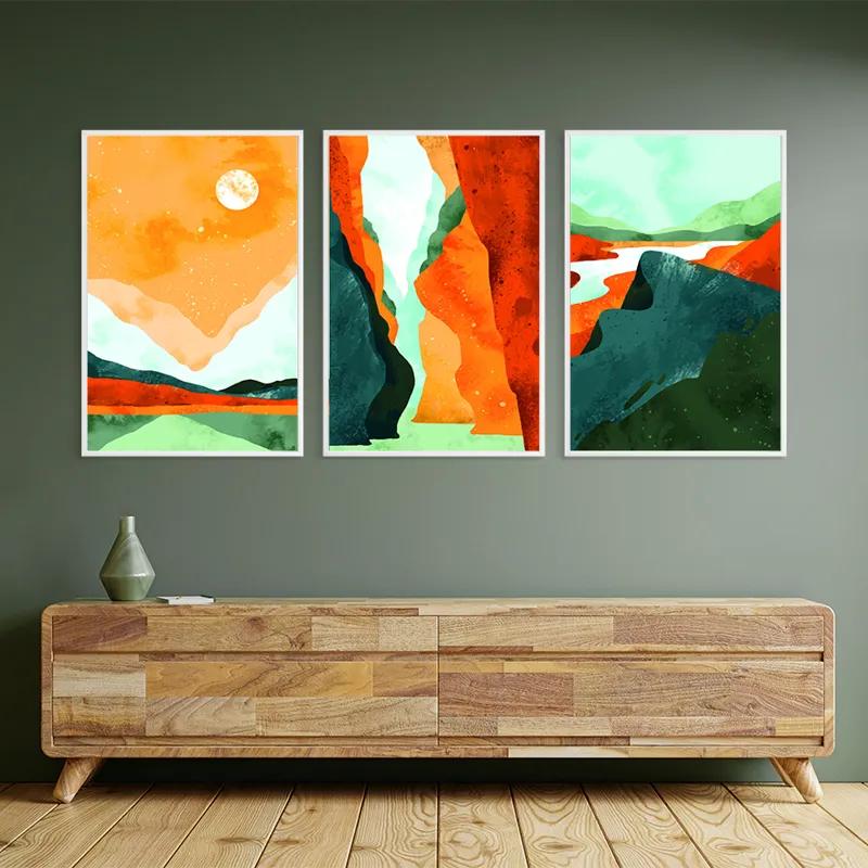 Obraz Multicanvas Mountain Set mockup 2