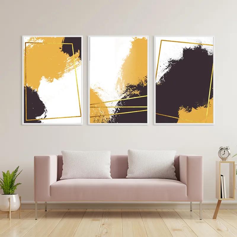 Obraz Multicanvas Gold Square Set mockup 3