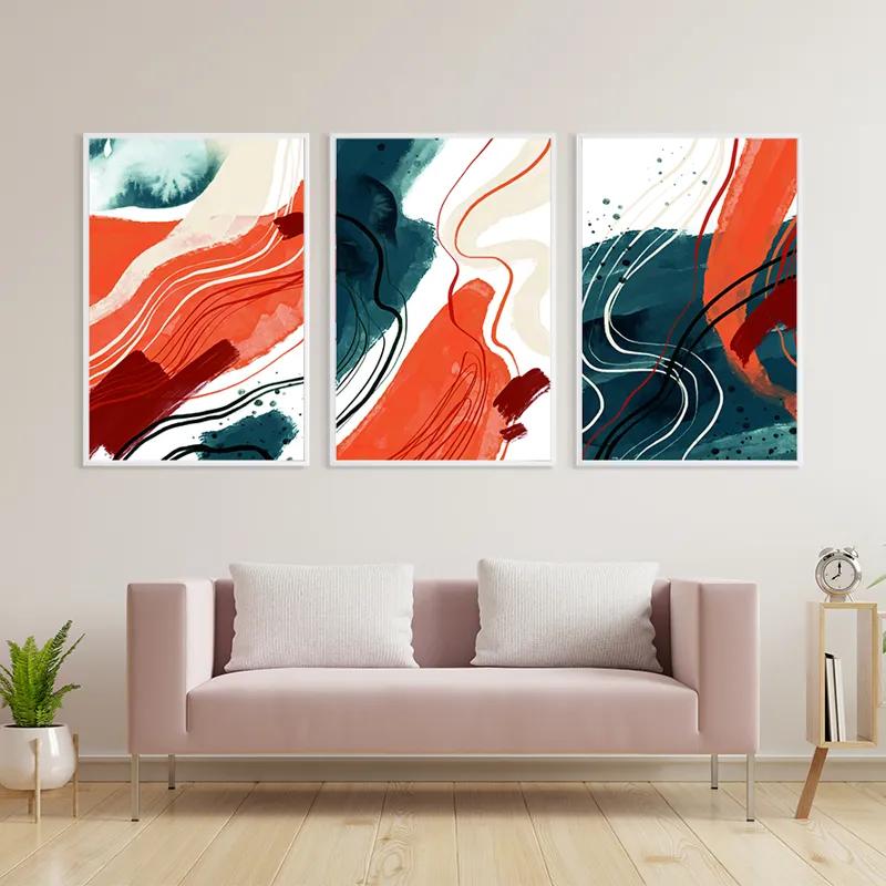 Obraz Multicanvas Orangelue Set mockup 3