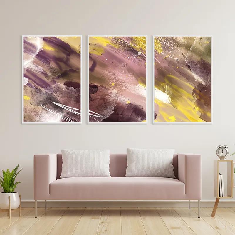 Obraz Multicanvas Purple Set mockup 3