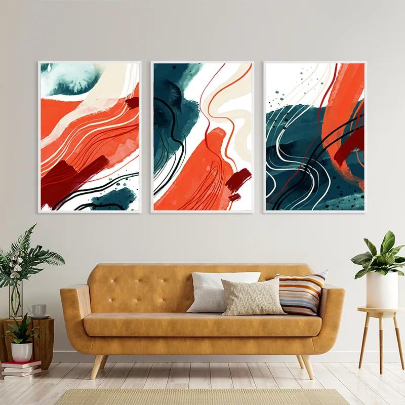 Obraz Multicanvas Orangelue Set mockup 4