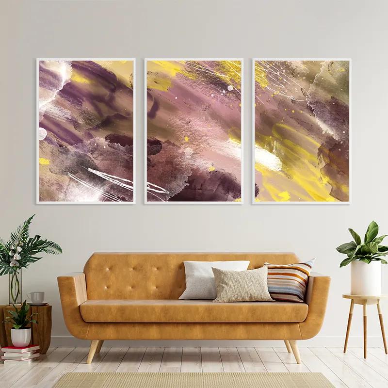 Obraz Multicanvas Purple Set mockup 4