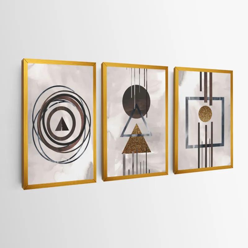 Obraz Multicanvas Greybstract Set mockup 0