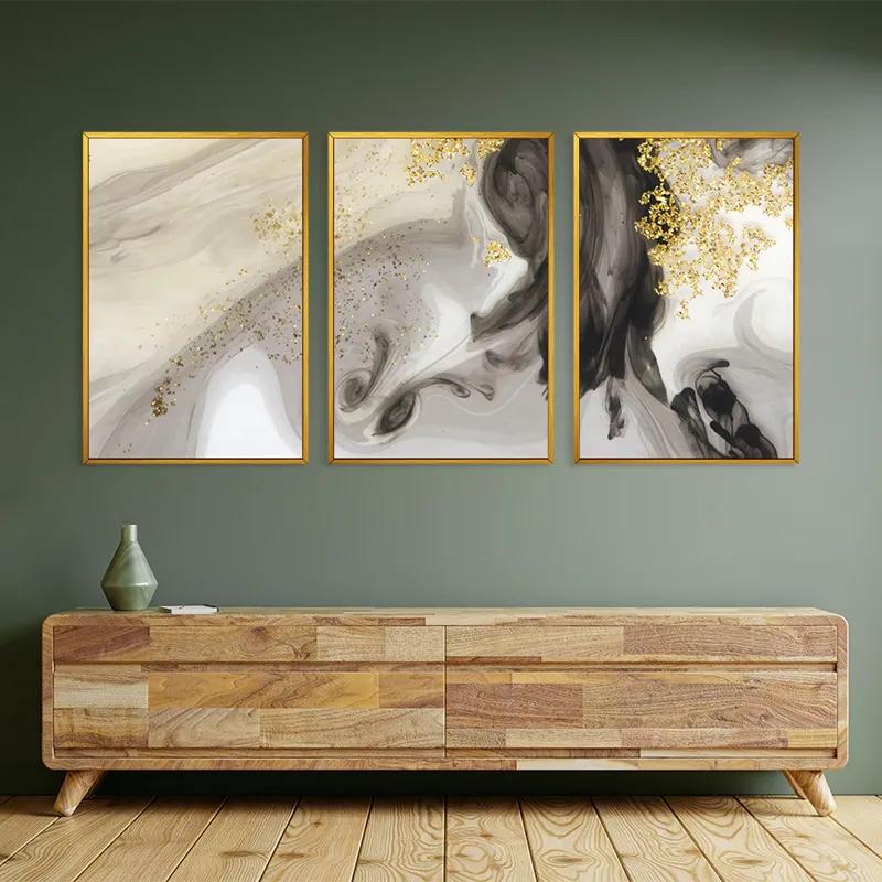 Obraz Multicanvas Cream Glitter Set mockup 2