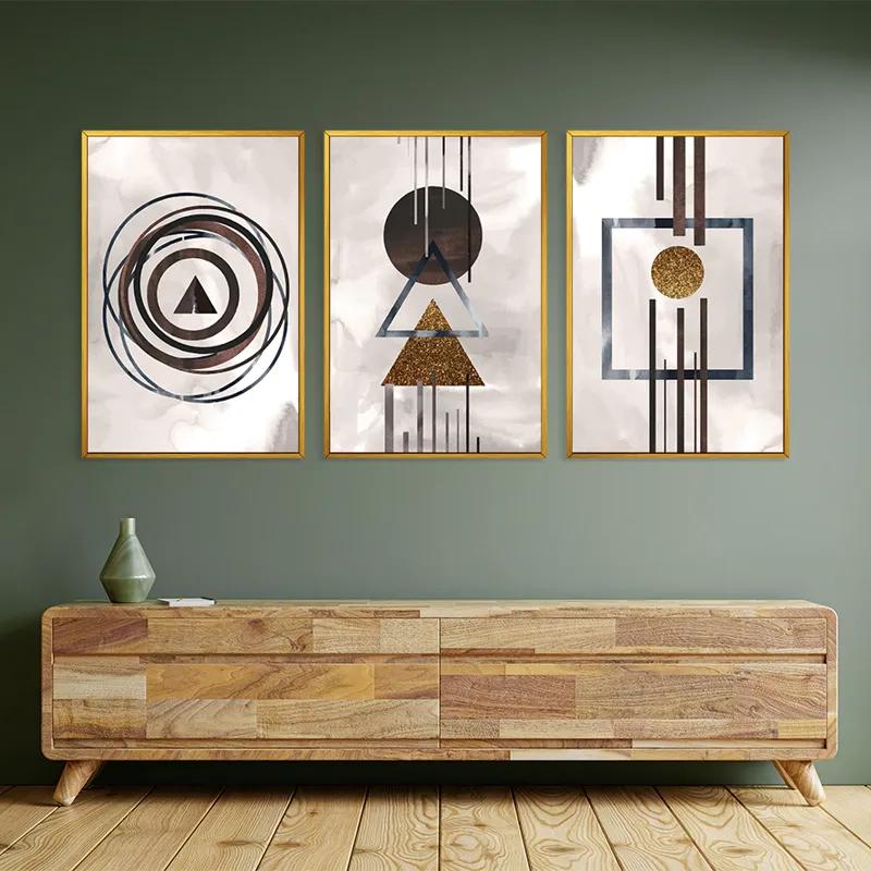 Obraz Multicanvas Greybstract Set mockup 2