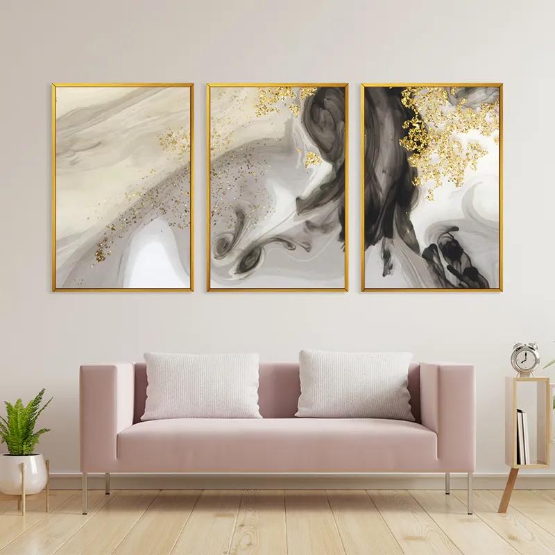 Obraz Multicanvas Cream Glitter Set mockup 3