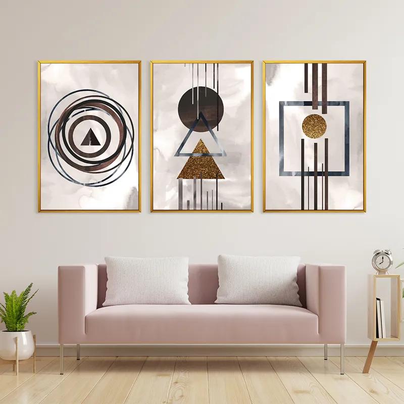 Obraz Multicanvas Greybstract Set mockup 3