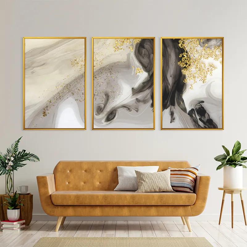 Obraz Multicanvas Cream Glitter Set mockup 4