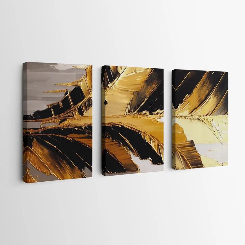 Obraz Multicanvas Goldenlack Set mockup 0