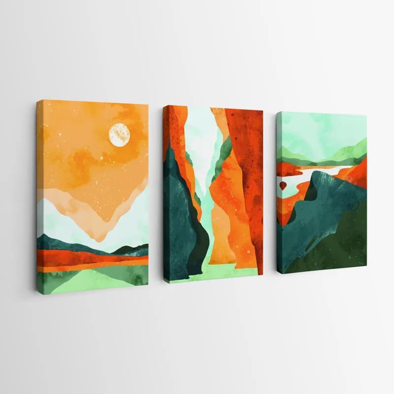 Obraz Multicanvas Mountain Set mockup 0