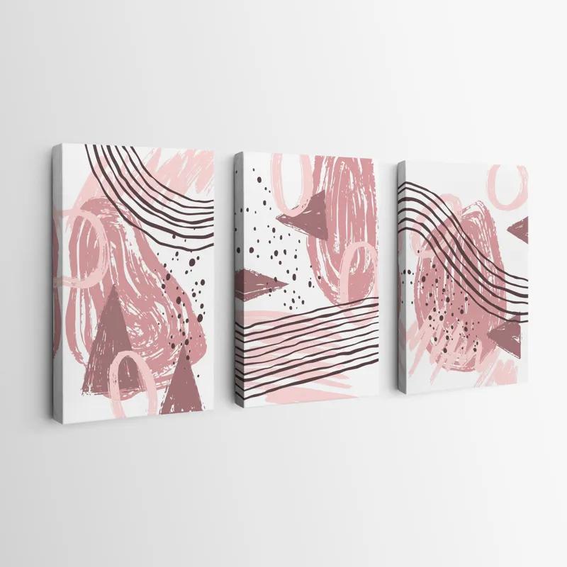 Obraz Multicanvas Pink Set mockup 0