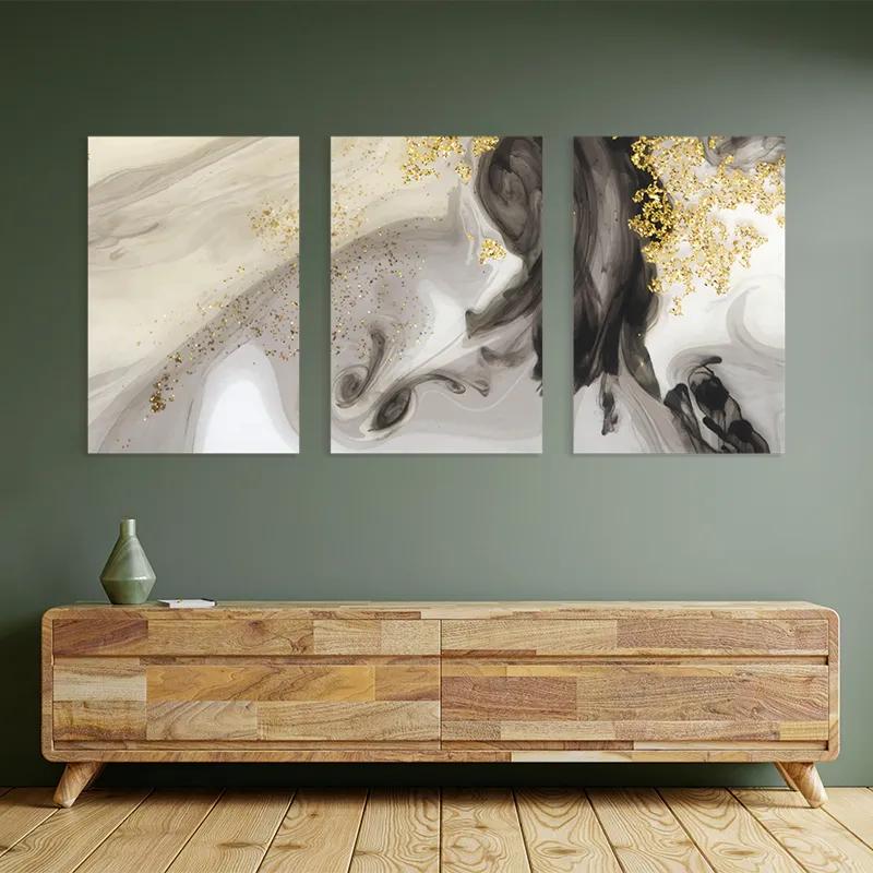 Obraz Multicanvas Cream Glitter Set mockup 2