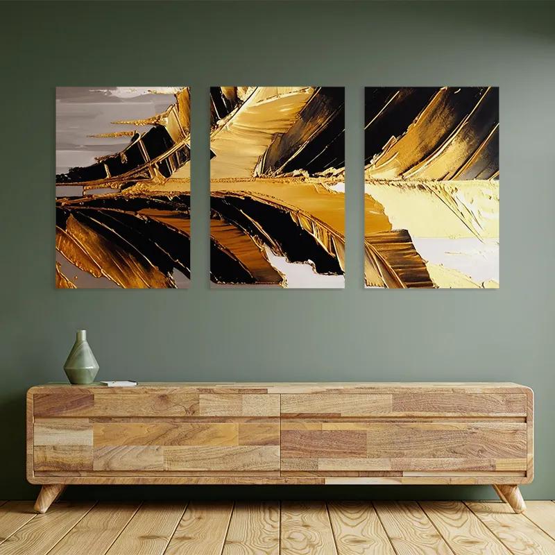 Obraz Multicanvas Goldenlack Set mockup 2