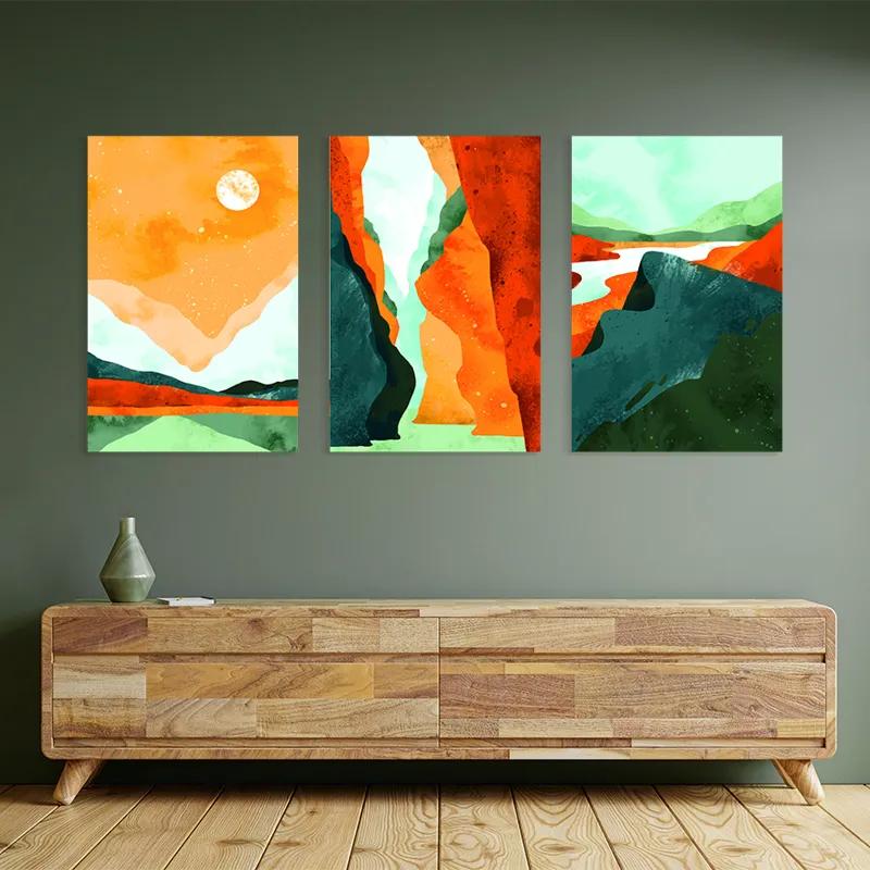 Obraz Multicanvas Mountain Set mockup 2