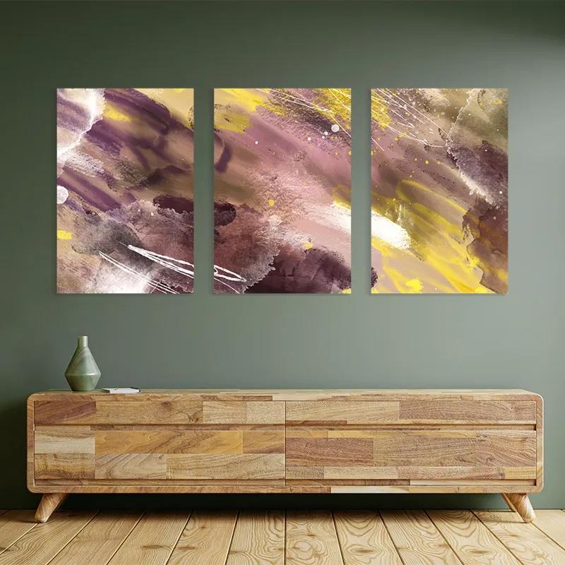 Obraz Multicanvas Purple Set mockup 2