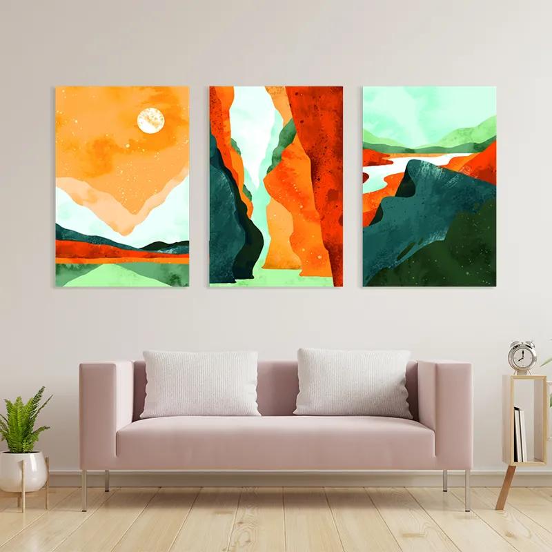 Obraz Multicanvas Mountain Set mockup 3