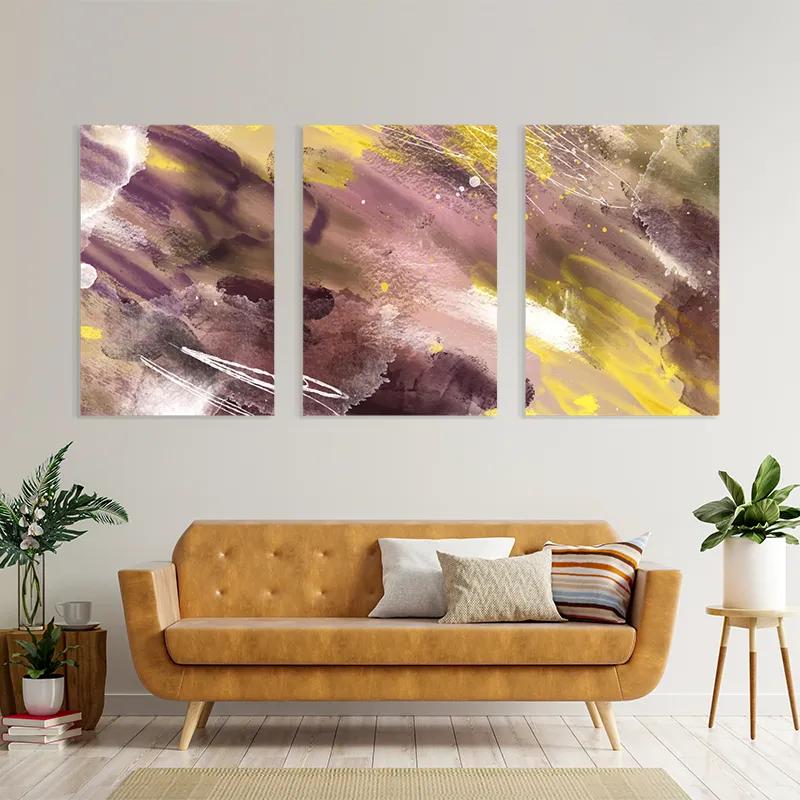 Obraz Multicanvas Purple Set mockup 4