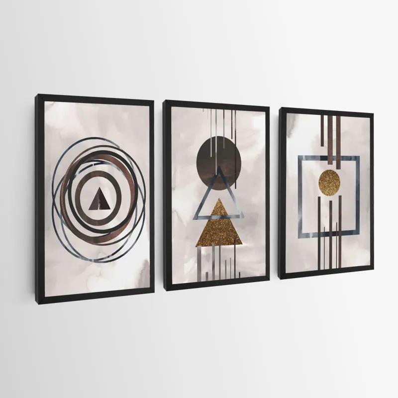 Obraz Multicanvas Greybstract Set mockup 0