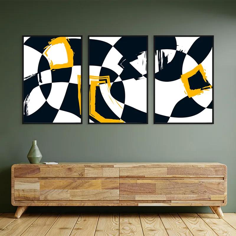 Obraz Multicanvas Blacknd Whitert mockup 2