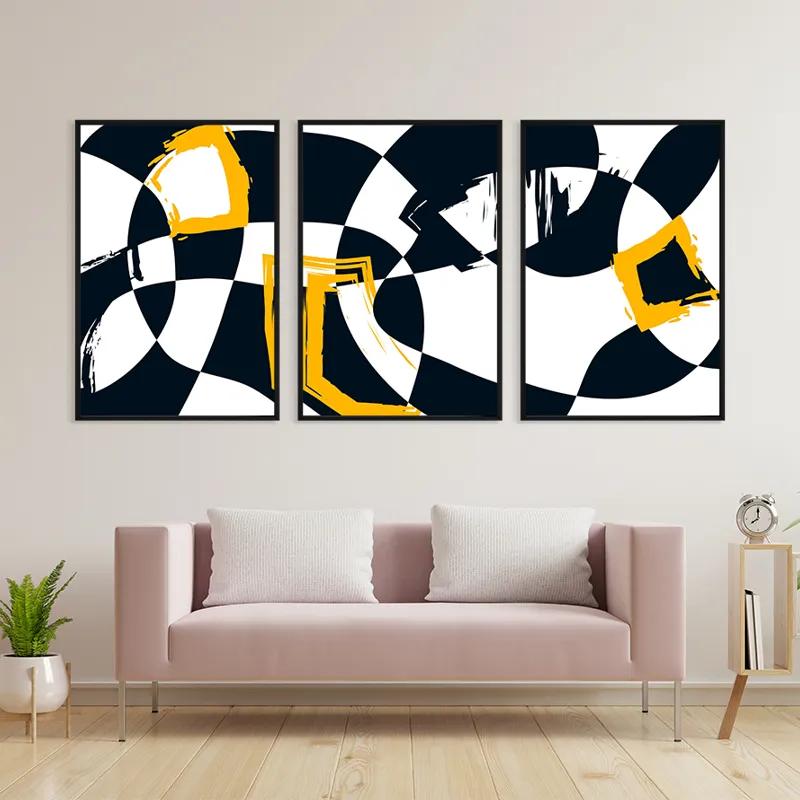 Obraz Multicanvas Blacknd Whitert mockup 3