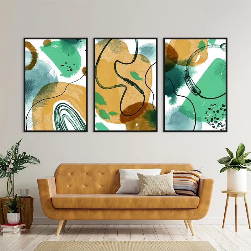 Obraz Multicanvas Bluerown Set mockup 4