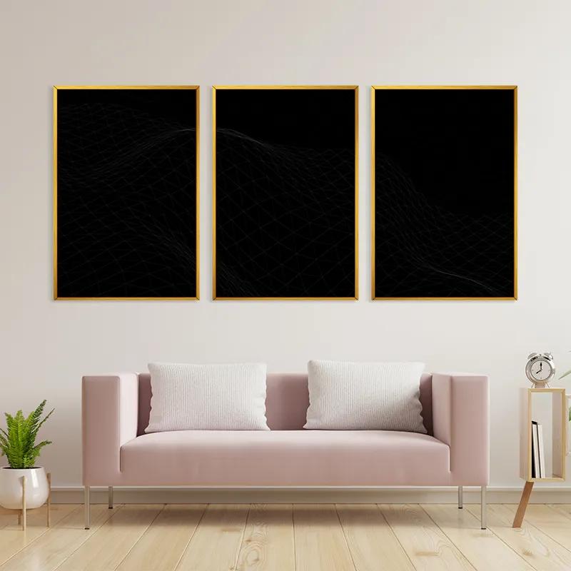 Obraz Multicanvas Triangle Wave mockup 3