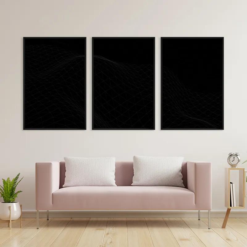 Obraz Multicanvas Triangle Wave mockup 3