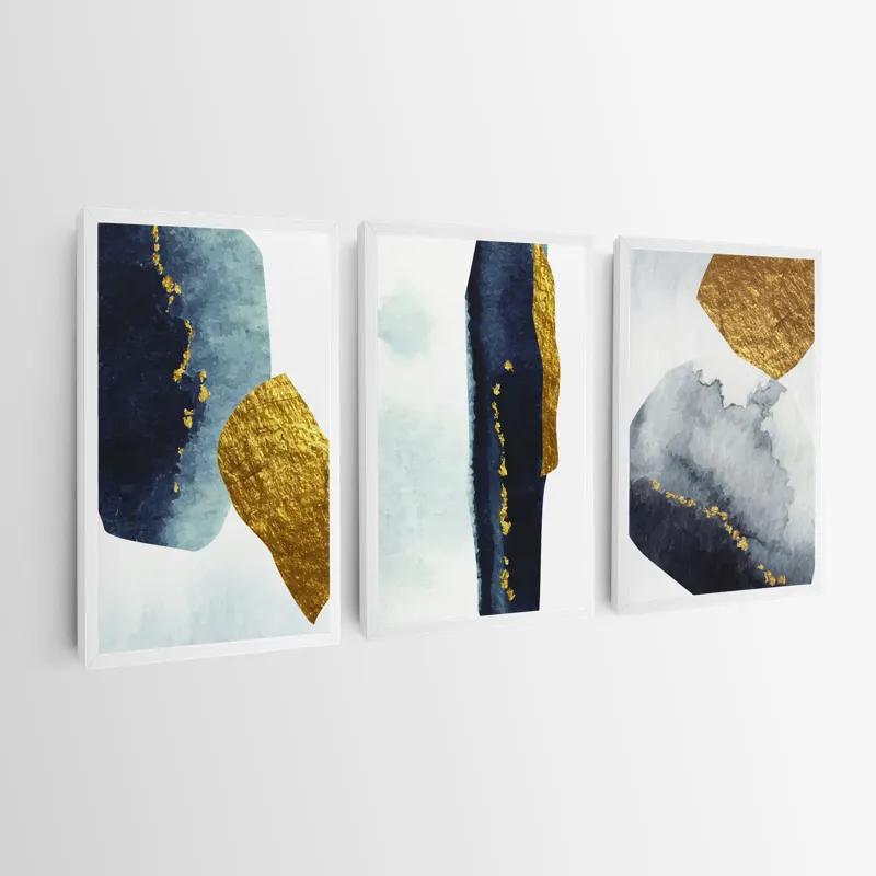 Obraz Multicanvas Blacknd Gold Objects mockup 0