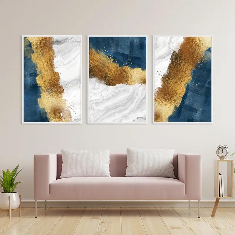 Obraz Multicanvas Abstractluend White mockup 3