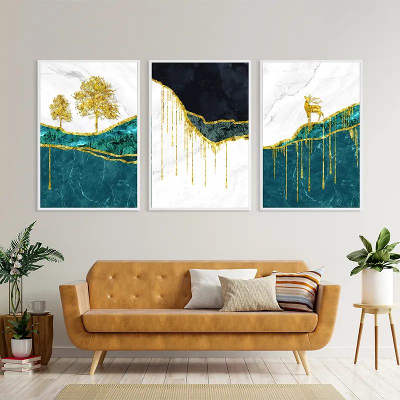 Obraz Multicanvas Abstract Downhill mockup 4