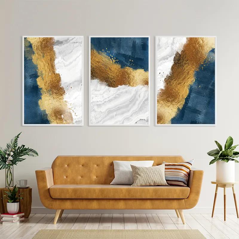 Obraz Multicanvas Abstractluend White mockup 4