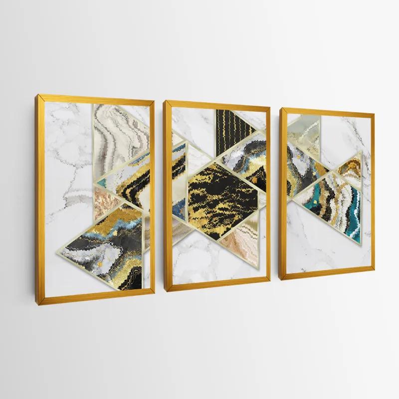 Obraz Multicanvas Marble Shapes mockup 0