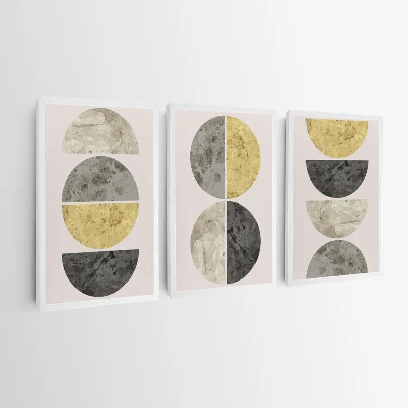 Obraz Multicanvas Gold Moons mockup 0