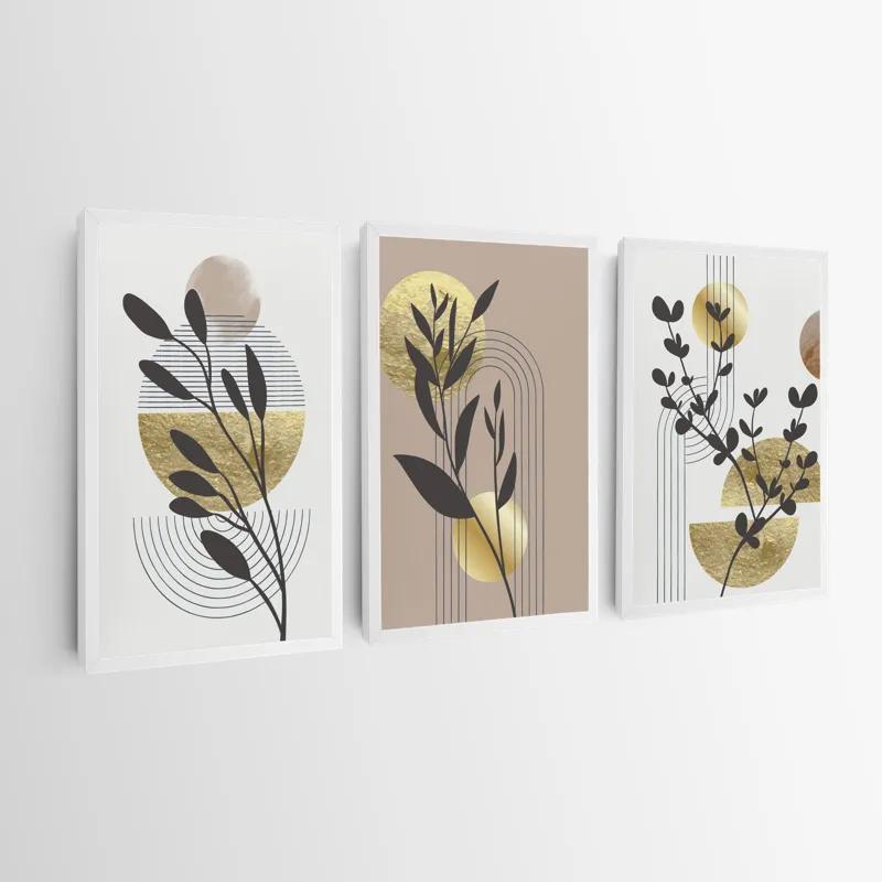 Obraz Multicanvas Goldrown Leaf mockup 0