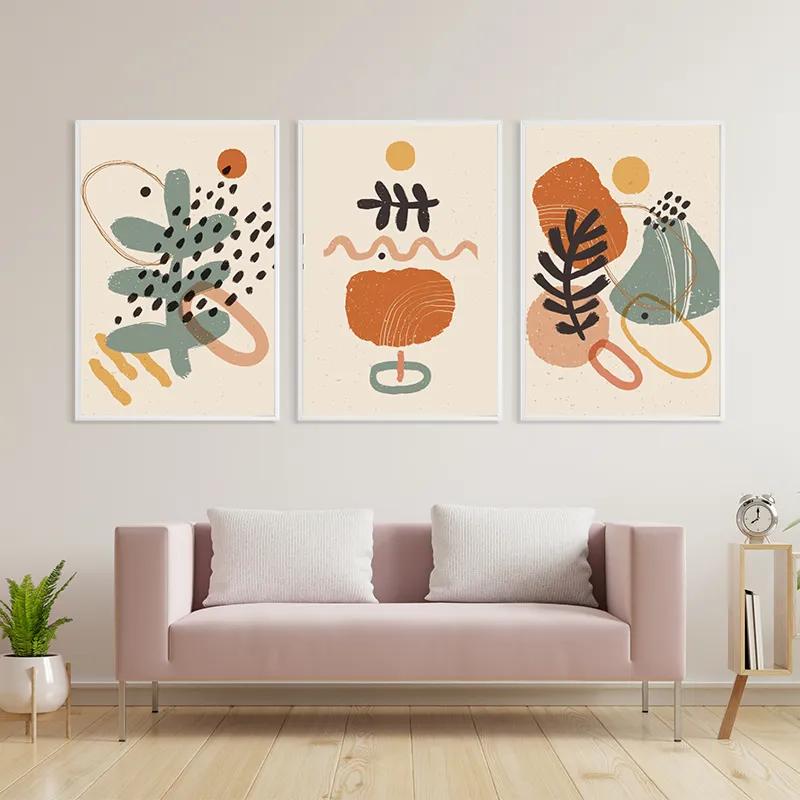 Obraz Multicanvas Cream Orangert mockup 3