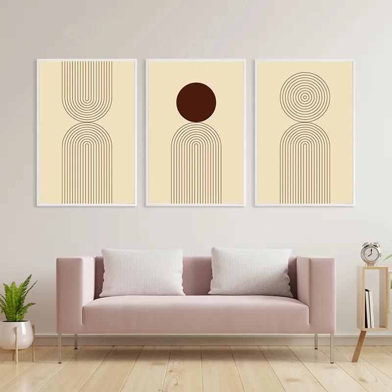 Obraz Multicanvas Cream Set mockup 3