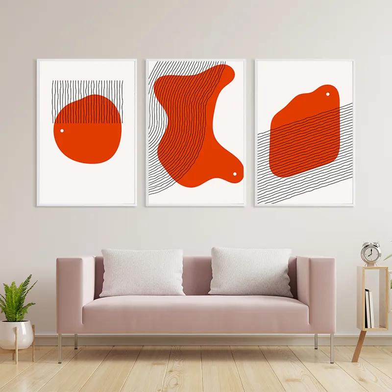 Obraz Multicanvas Orange Circle mockup 3