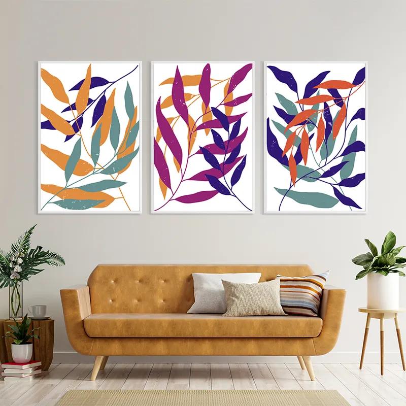 Obraz Multicanvas Color Mix Leaf mockup 4