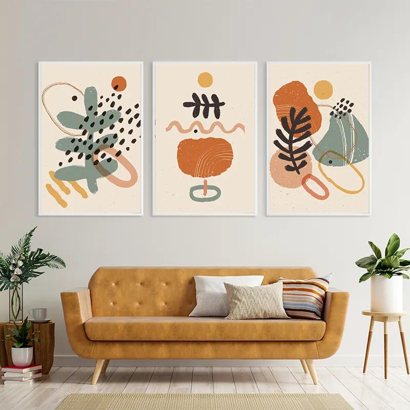 Obraz Multicanvas Cream Orangert mockup 4