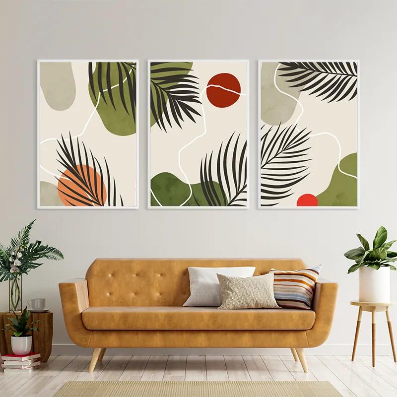 Obraz Multicanvas Jungle Leaf mockup 4