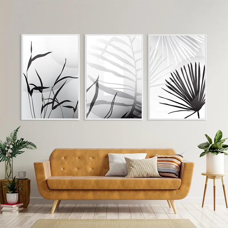 Obraz Multicanvas Leaf Shadow mockup 4