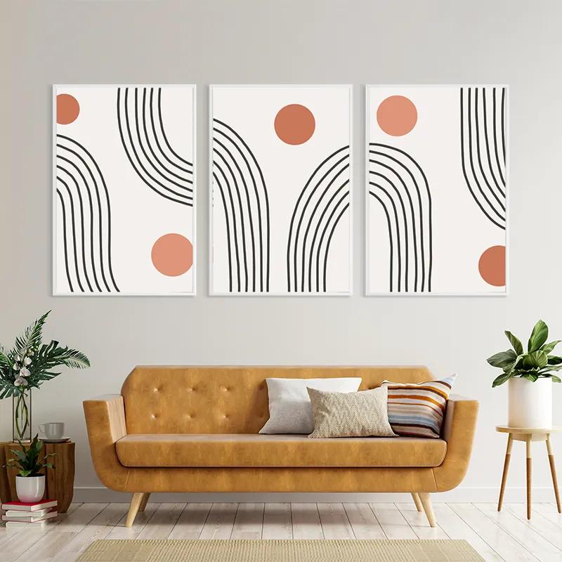 Obraz Multicanvas Moonnd Lines mockup 4