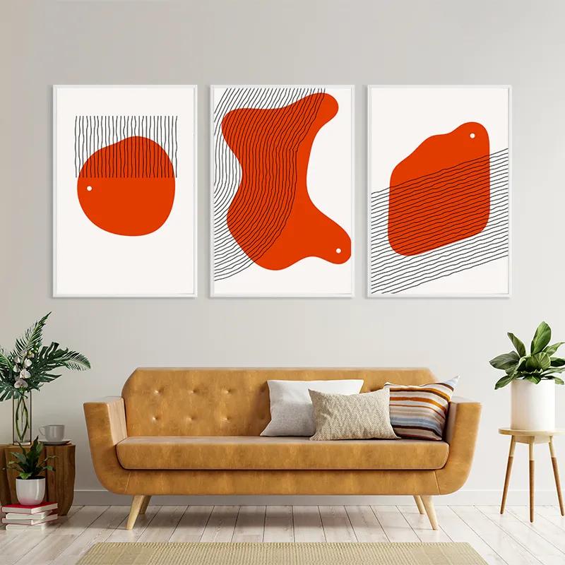 Obraz Multicanvas Orange Circle mockup 4