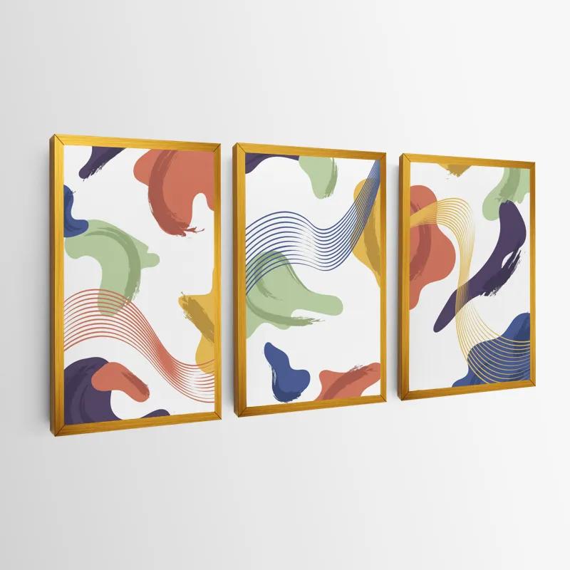 Obraz Multicanvas Color Mix Lines mockup 0